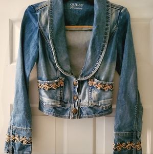 Guess Premium Embroidered Denim Jacket